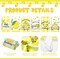 Set of 6 Lemon Kitchen Towels Summer Dish Beach Cloth Tea Towel Hello Lemons Nautical Kitchen Hand Tea Towels